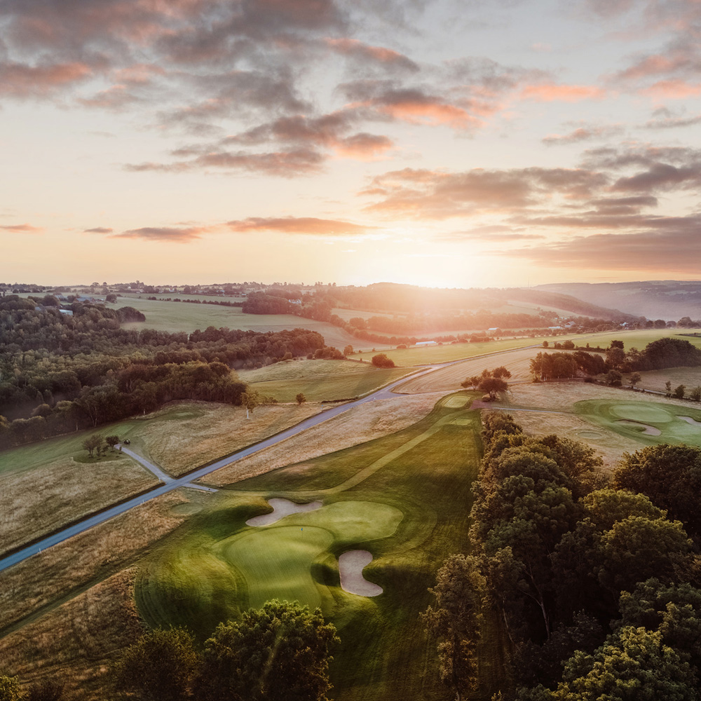Landskapsbild från Bjäre golfklubb