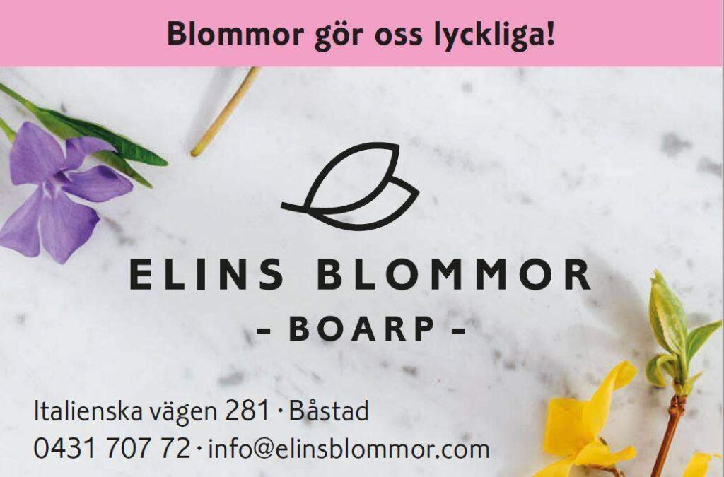 Elins Blommor Annons Blomsterhandel Båstad Växter